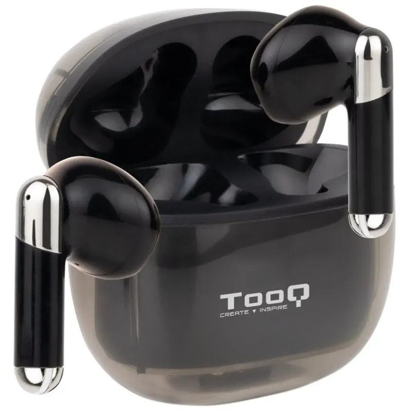 TooQ Onyx TQBWH-0054B Cuffie Bluetooth con Custodia di Ricarica / Autonomia 4h / Nero - immagine 1