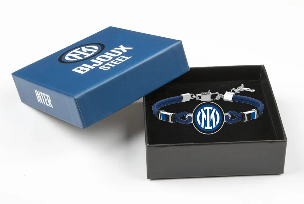 Inter Unisex-Adult Bracciale, Nero Blu, Taglia Unica - immagine 2