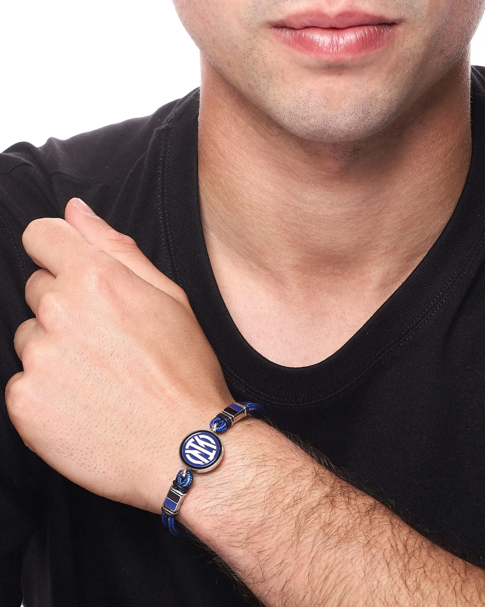 Inter Unisex-Adult Bracciale, Nero Blu, Taglia Unica - immagine 4