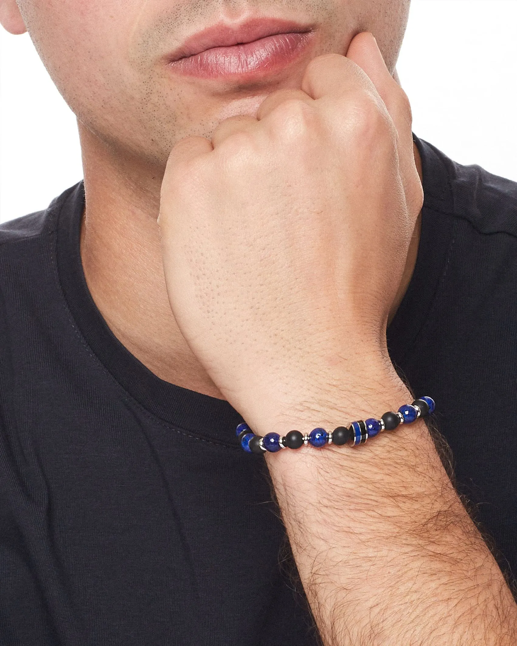 Inter Unisex-Adult Bracciale, Nero Blu Acciaio, Taglia Unica - immagine 4