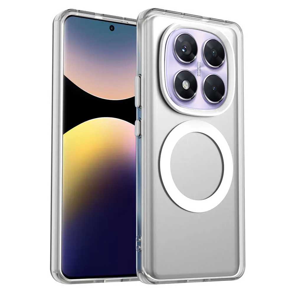 Custodia MagSafe per Xiaomi Redmi Note 14 Pro 4G, Techsuit, CandyCase, Bianca - immagine 1