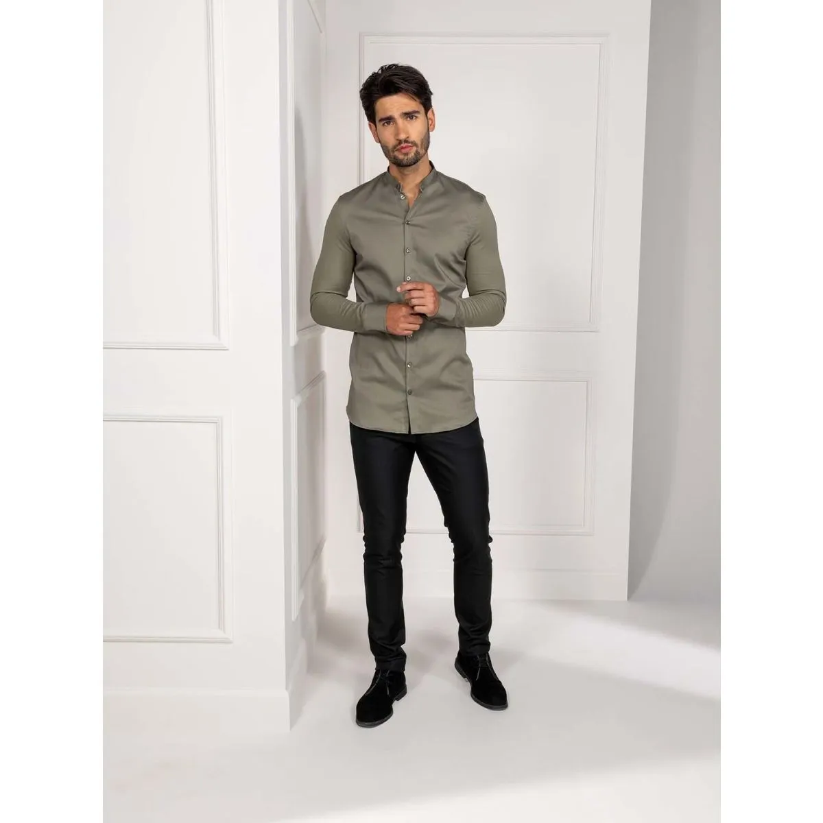 Le Nouveau Chef Camicia Lucas ; Taglia XL; verde - immagine 1