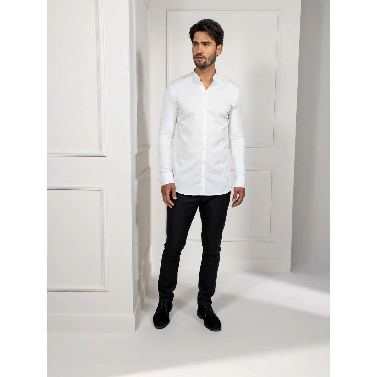 Le Nouveau Chef Camicia Lucas ; Taglia M; bianco - immagine 1