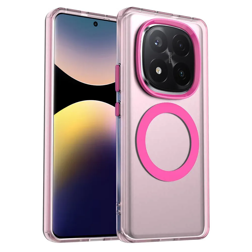 Custodia MagSafe per Xiaomi Redmi Note 14 Pro+ 5G, Techsuit, CandyCase, Rosa - immagine 1