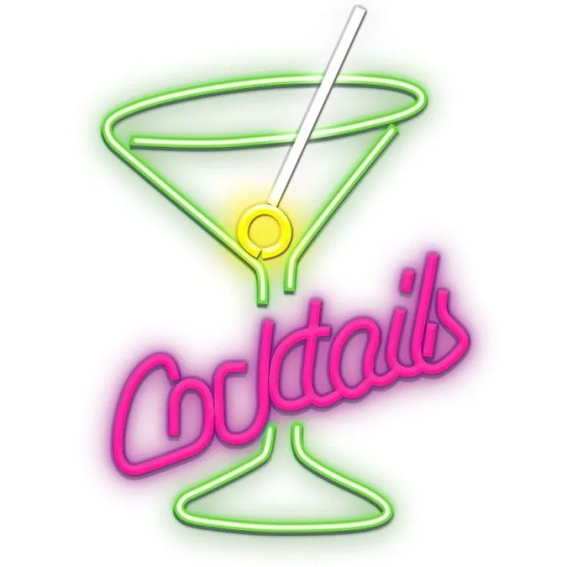 Forever Neon Plexi Led Cocktail Rosa Verde - immagine 1