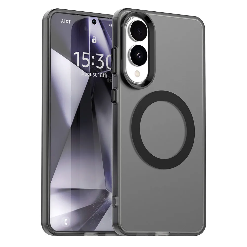 Custodia MagSafe per Samsung Galaxy S25 Edge S937, Techsuit, CandyCase, Nera - immagine 1