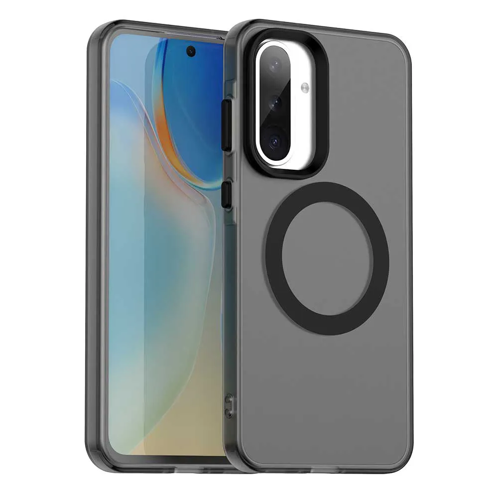 Custodia MagSafe per Samsung Galaxy A56 A566, Techsuit, CandyCase, Nera - immagine 1