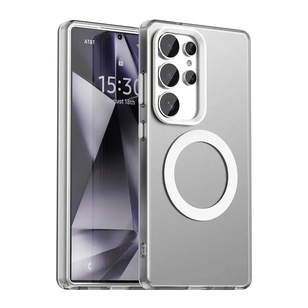 Custodia MagSafe per Samsung Galaxy S25 Ultra S938, Techsuit, CandyCase, Bianca - immagine 1