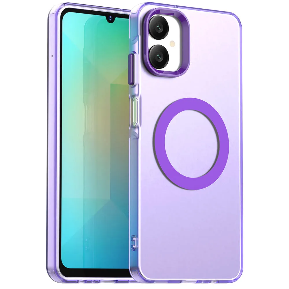 Custodia MagSafe per Samsung Galaxy A06 A065, Techsuit, CandyCase, Viola - immagine 1