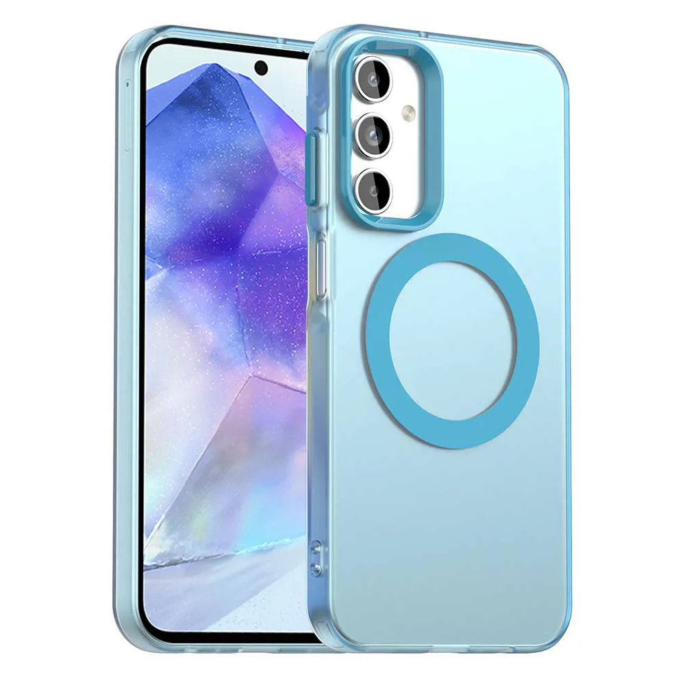 Custodia MagSafe per Samsung Galaxy A55 5G A556, Techsuit, CandyCase, Blu - immagine 1