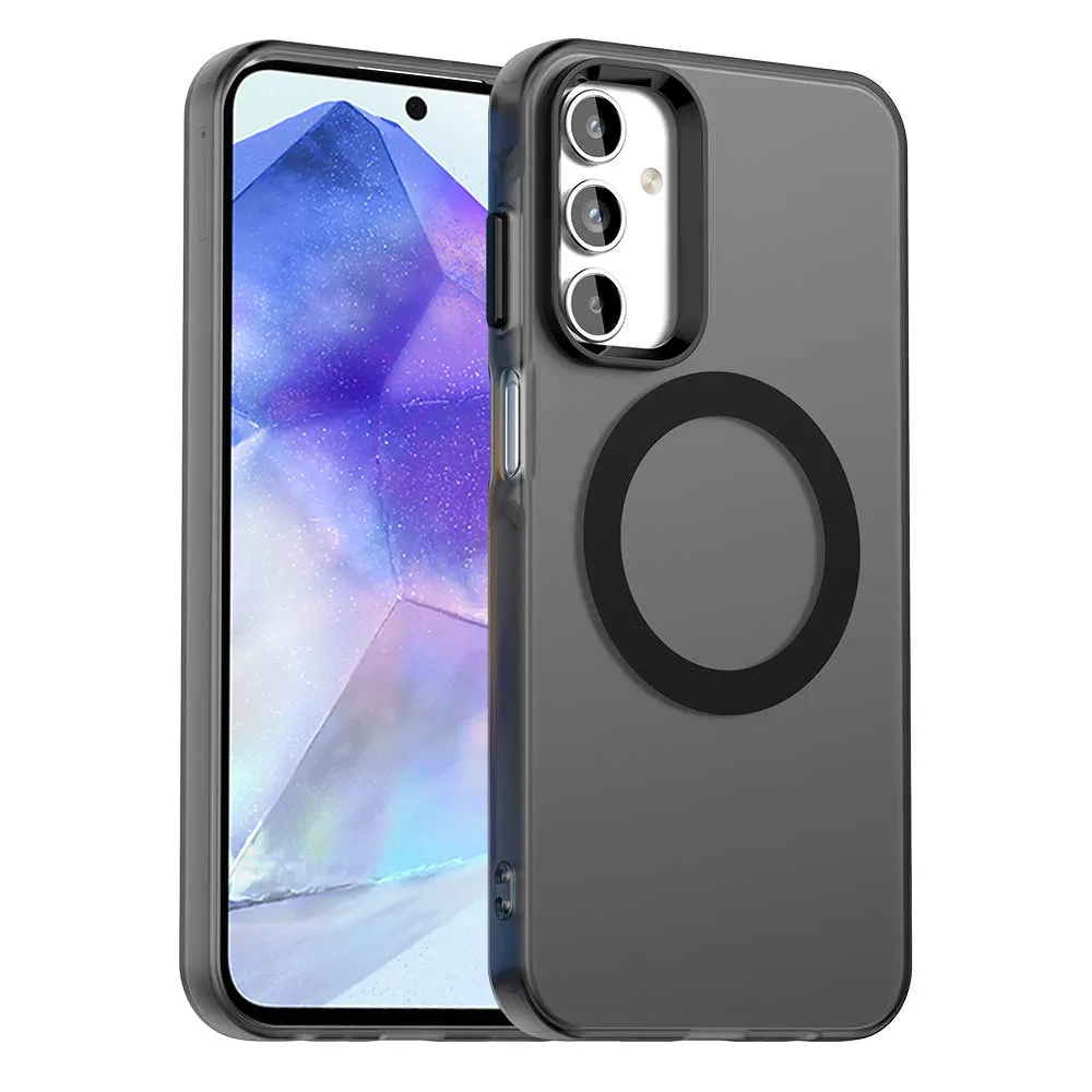 Custodia MagSafe per Samsung Galaxy A55 5G A556, Techsuit, CandyCase, Nera - immagine 1