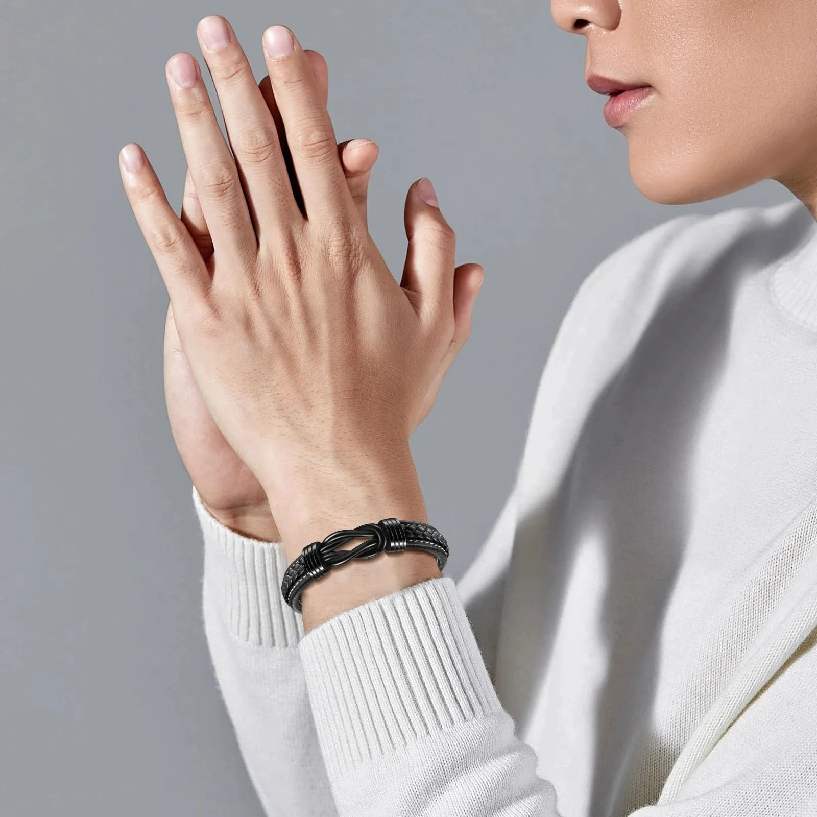 YELUWA Bracciale per Papà, Regalo Papà Bracciale Uomo - immagine 4