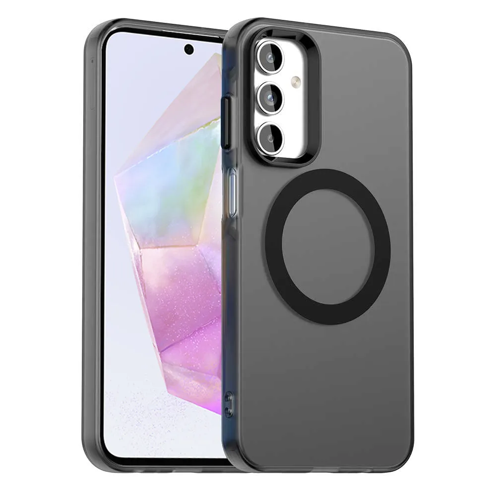 Custodia MagSafe per Samsung Galaxy A35 5G A356, Techsuit, CandyCase, Nera - immagine 1