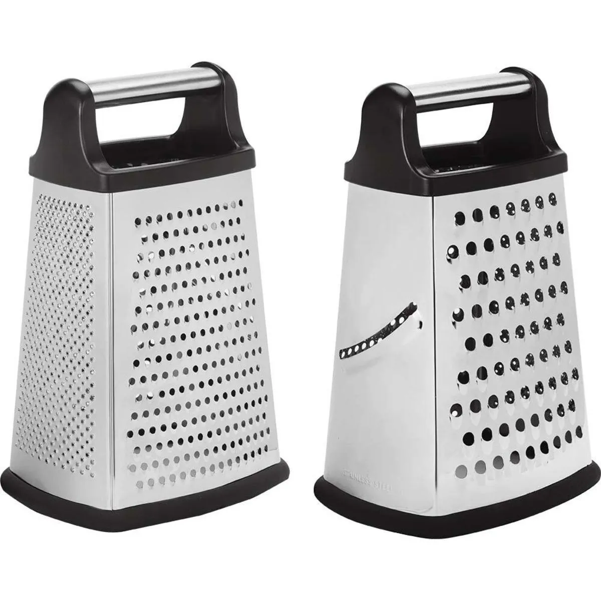 Stalgast Grattugia quadrata in acciaio inox con base e impugnatura antiscivolo; 10x23x8 cm (LxHxP); argento - immagine 1