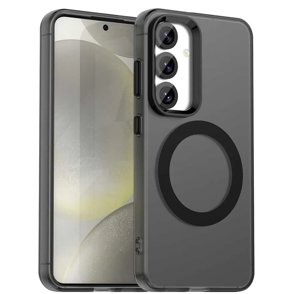 Custodia MagSafe per Samsung Galaxy S25+ S936 / S24+ S926, Techsuit, CandyCase, Nera - immagine 1