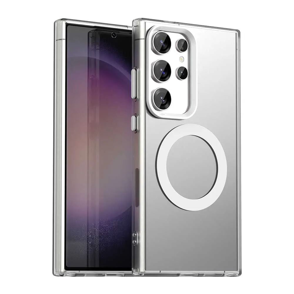 Custodia MagSafe per Samsung Galaxy S24 Ultra S928, Techsuit, CandyCase, Bianca - immagine 1