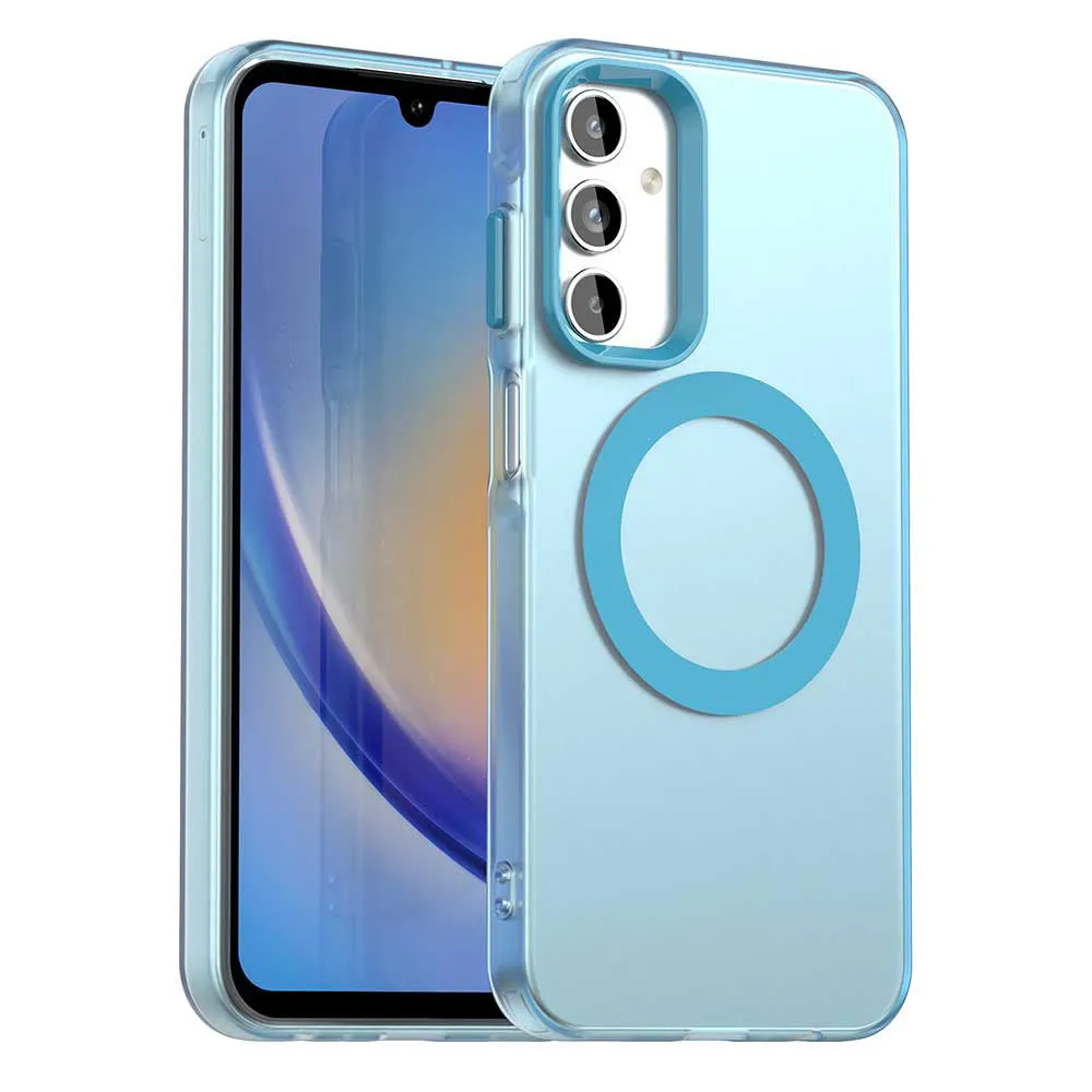 Custodia MagSafe per Samsung Galaxy A15 5G A156 / A15 A155, Techsuit, CandyCase, Blu - immagine 1