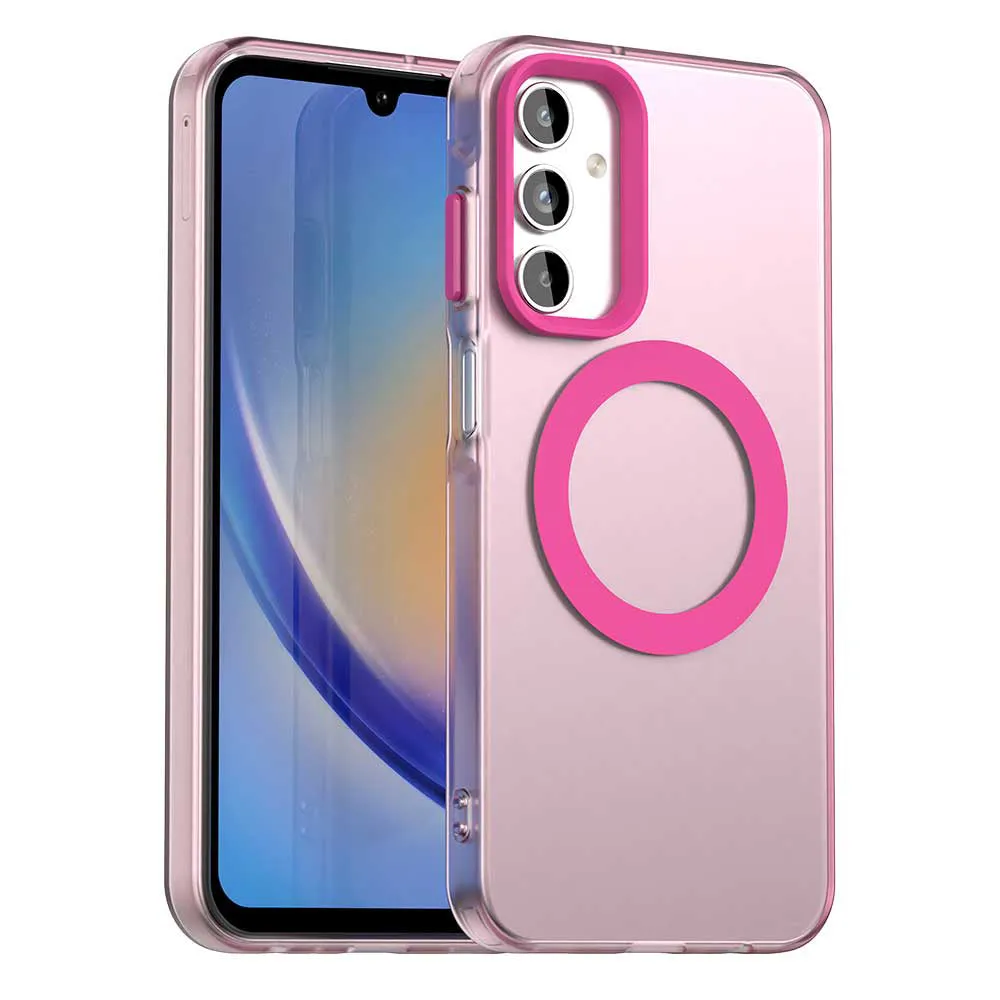 Custodia MagSafe per Samsung Galaxy A15 5G A156 / A15 A155, Techsuit, CandyCase, Rosa - immagine 1