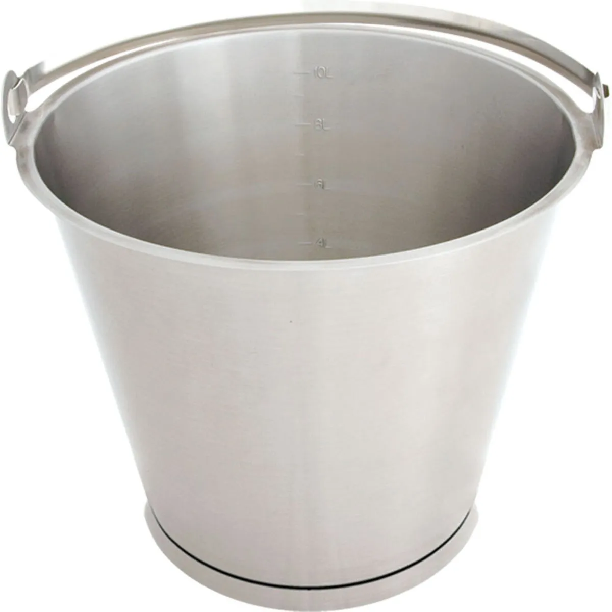 Stalgast Secchio in acciaio inox, con base, graduato, impilabile; 10000 ml, 27.5x28.5 cm (ØxH); argento - immagine 1