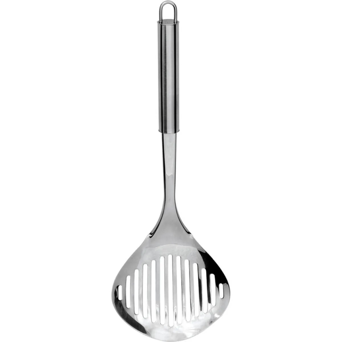 Stalgast Spatola forata in acciaio, manico rotondo, lunghezza 34,5 cm; 34.5 cm (L); argento - immagine 1