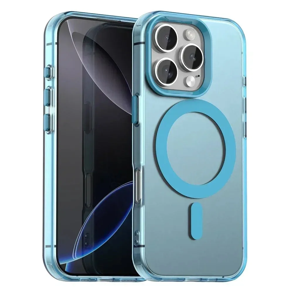 Custodia MagSafe per Apple iPhone 16 Pro Max, Techsuit, CandyCase, Blu - immagine 1
