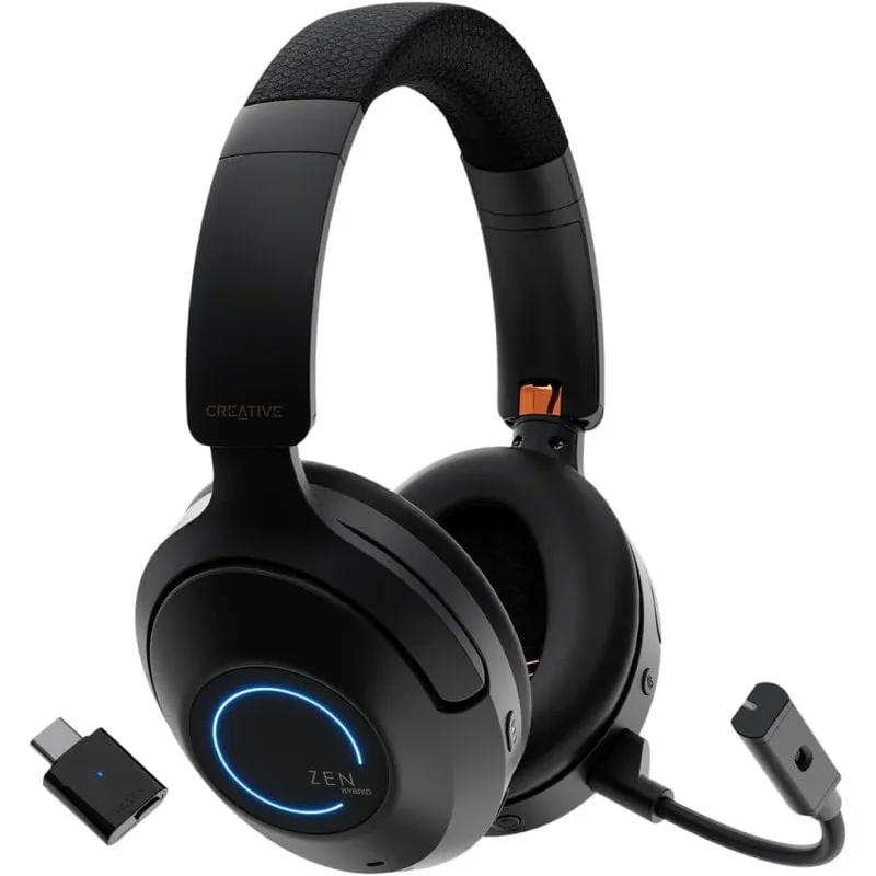 Cuffie ANC Bluetooth wireless Creative Zen Hybrid Pro Classic nere - immagine 1