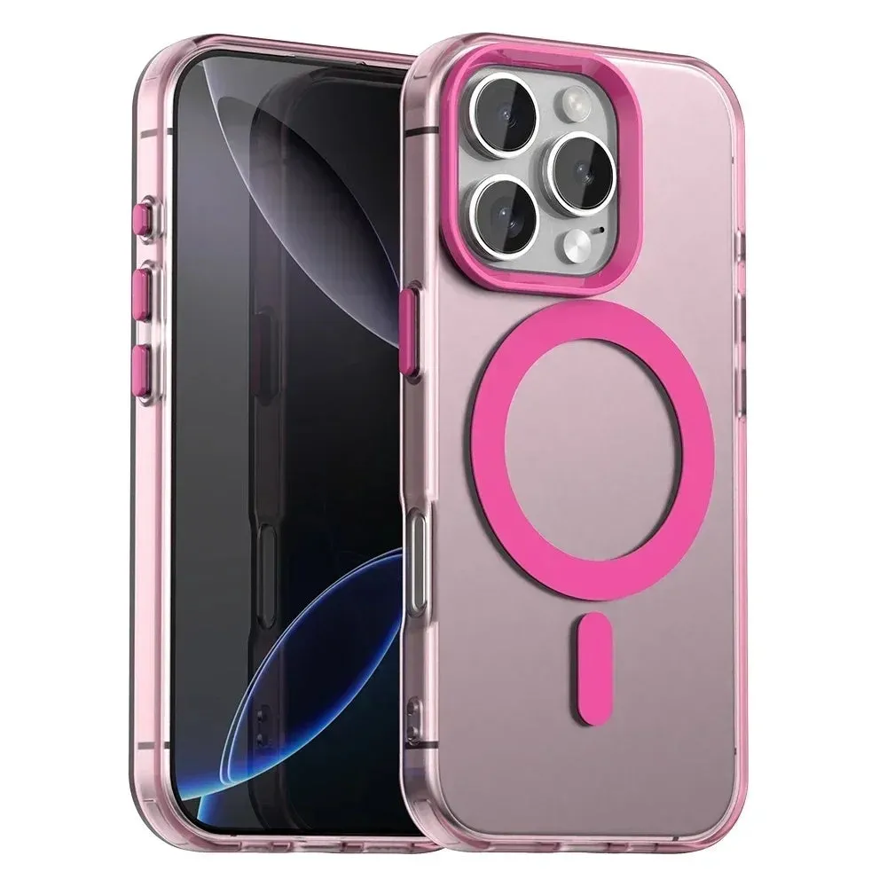 Custodia MagSafe per Apple iPhone 16 Pro, Techsuit, CandyCase, Rosa - immagine 1
