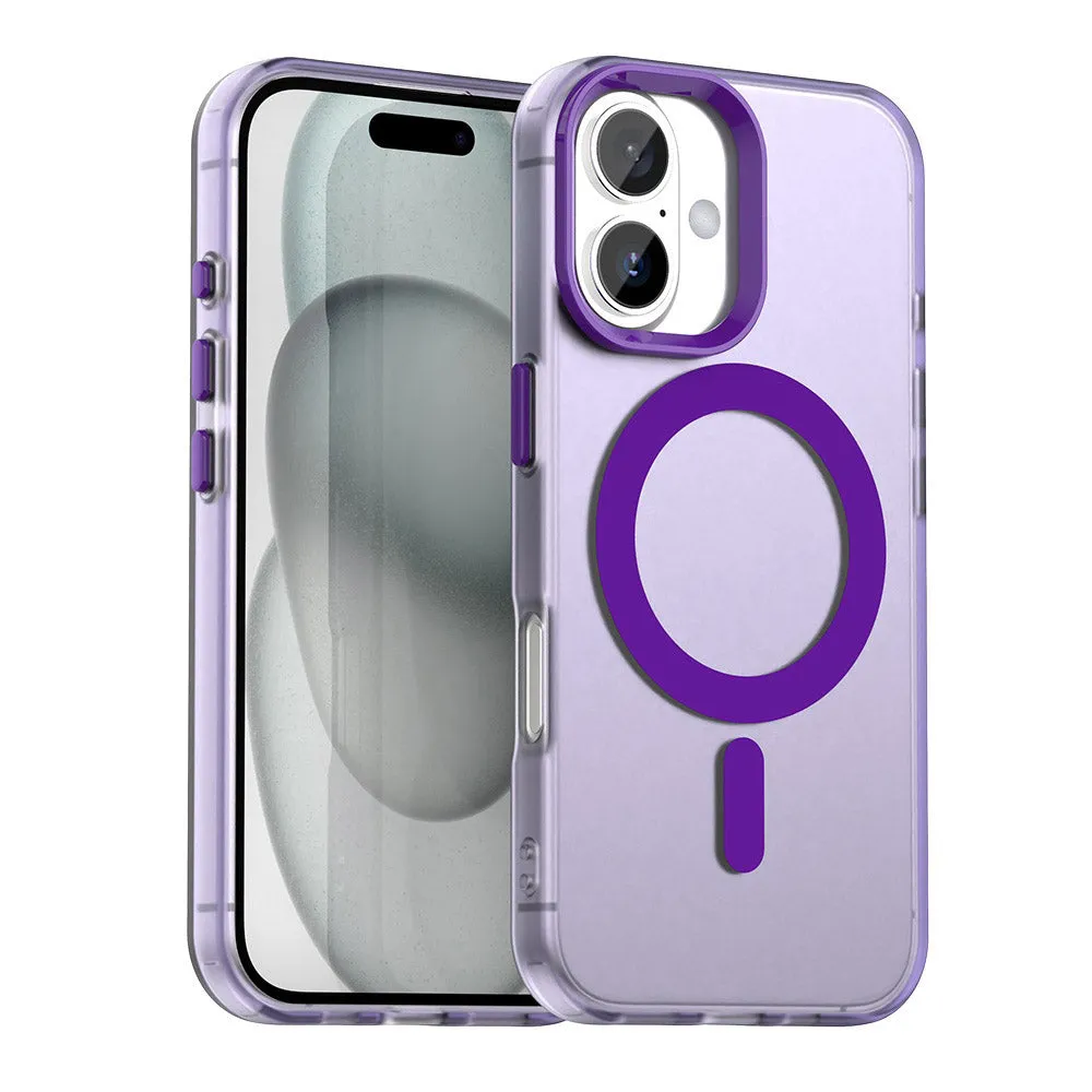Custodia MagSafe per Apple iPhone 16 Plus, Techsuit, CandyCase, Viola - immagine 1