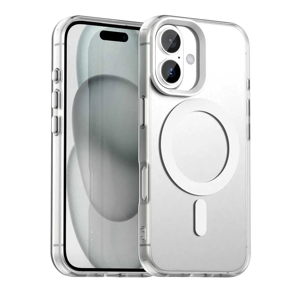 Custodia MagSafe per Apple iPhone 16 Plus, Techsuit, CandyCase, Bianca - immagine 1