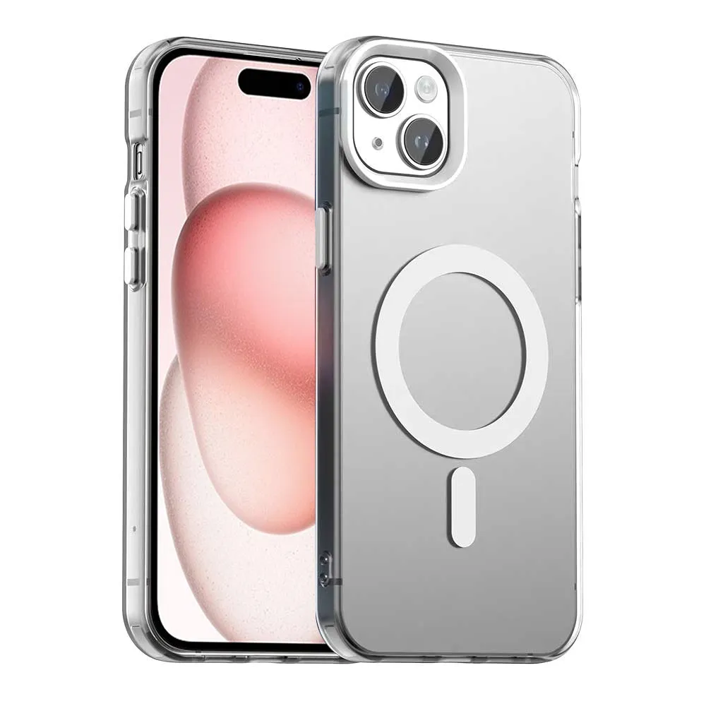 Custodia MagSafe per Apple iPhone 15, Techsuit, CandyCase, Bianca - immagine 1