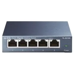 Switch di rete 5 porte Unmanaged Gray TL SG105 Gigabit (1000Base-TX) - immagine 1