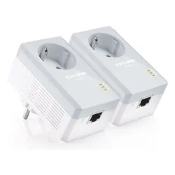 Power line AV600 Starter Kit Nano con Presa Passante Silver e White TL PA4010PKIT - immagine 1