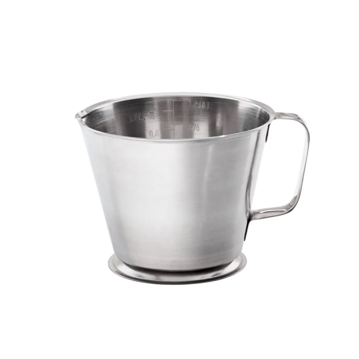 Stalgast Brocca di misurazione in acciaio inox; 500 ml, 15x11.5x9.5 cm (LxLxH); argento - immagine 1