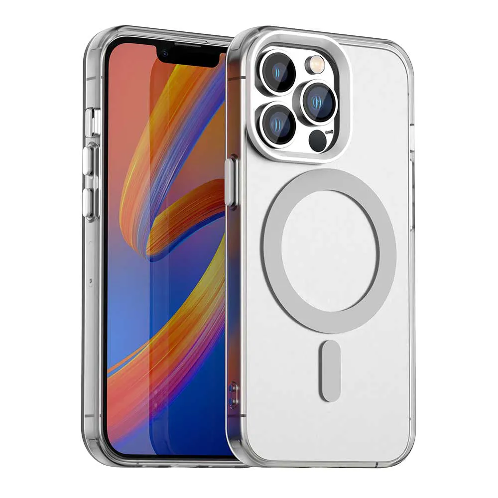 Custodia MagSafe per Apple iPhone 13 Pro Max, Techsuit, CandyCase, Bianca - immagine 1