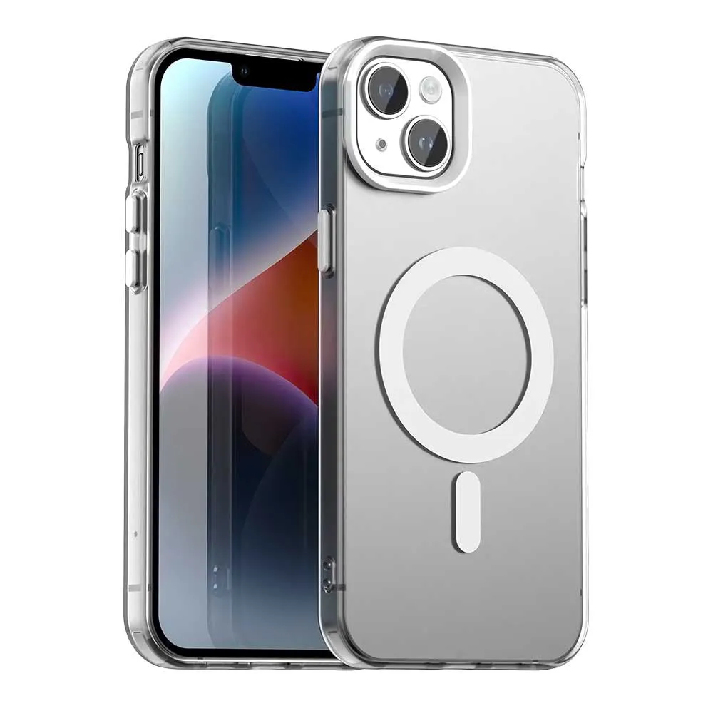 Custodia MagSafe per Apple iPhone 13, Techsuit, CandyCase, Bianca - immagine 1