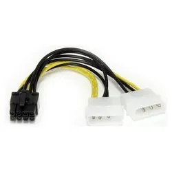 Cavetto interno Alimentazione Lp4 a Scheda Video Pci Express 8 Pin 0,15m LP4PCIEX8ADP - immagine 1