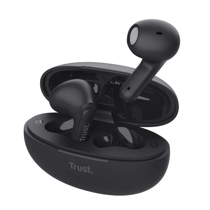Affidati alle cuffie Bluetooth Yavi ENC con custodia di ricarica / nere - immagine 1