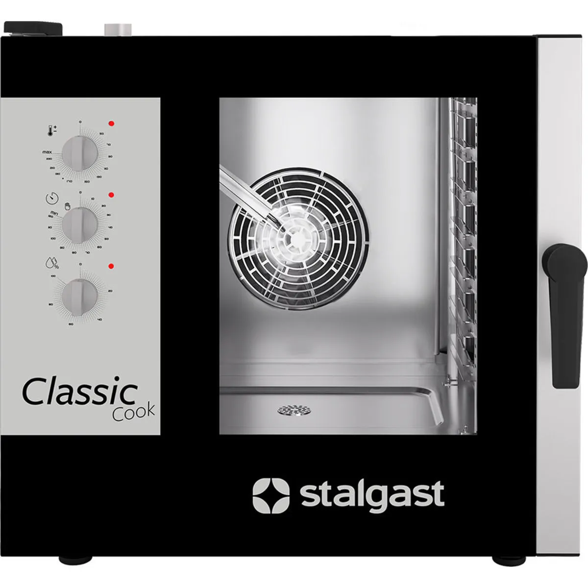 Stalgast ClassicCook, forno a vapore combinato, 7x gastronorm1/1, elettrico; 79x83 cm (LxH); nero/argento - immagine 1
