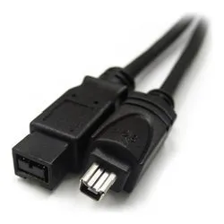 Cavo Firewire 800 9 Pin 400 4 Pin Black 1,8m XZCFWB9A4180 - immagine 1