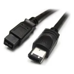Cavo Firewire 800 9 Pin 400 6 Pin Black 1,8m XZCFWB9A6180 - immagine 1