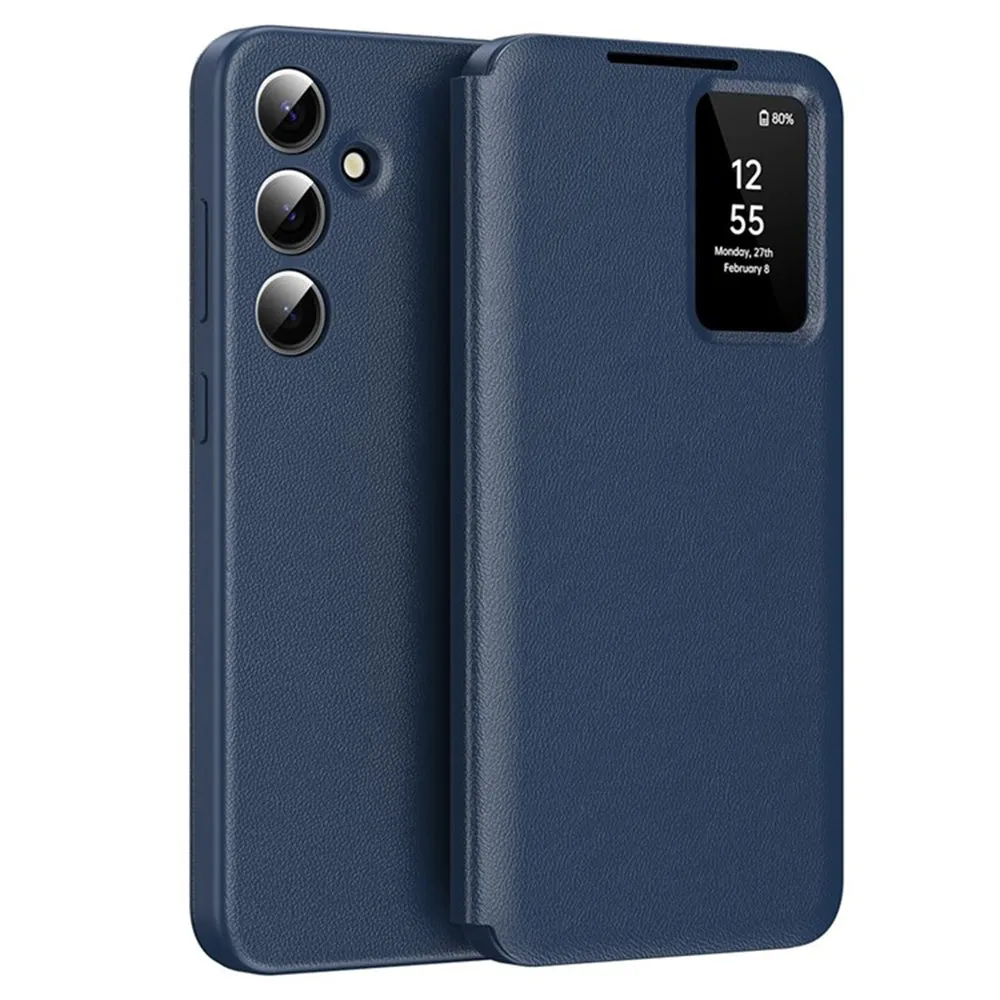 Custodia per Samsung Galaxy S23 FE S711, Techsuit, SmartView, Blu - immagine 1