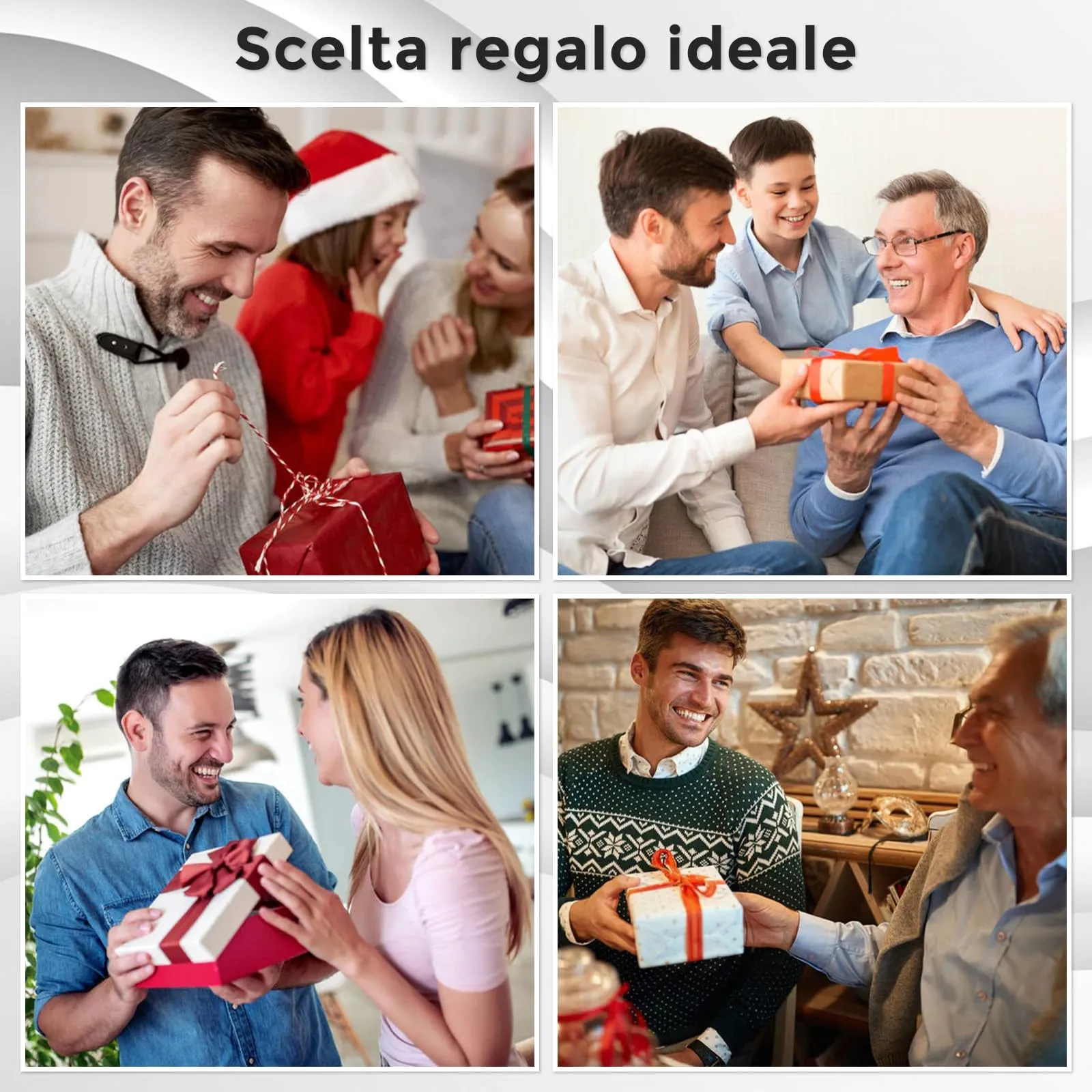 YELUWA Ti Amo per Sempre Bracciale Uomo in Pelle - immagine 6