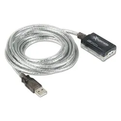 Cavo USB 2.0 Extender 5M con Ripetitore Attivo Silver 5m XUREP5 - immagine 1