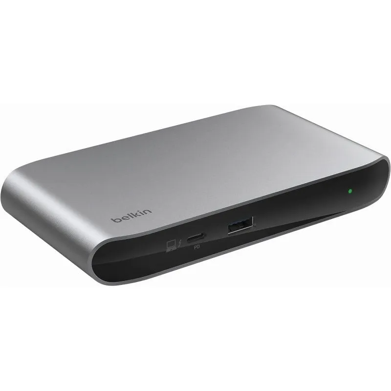 Belkin INC013VFSGY hub di interfaccia Thunderbolt 4 40000 Mbit/s Nero, Grigio - immagine 1