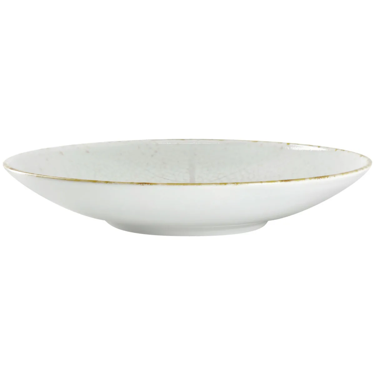 6x VEGA Piatto Pianta fondo; 1700 ml, 30x5.5 cm (ØxH); bianco/marrone; rotonda; 6 pz. / Pacco - immagine 1