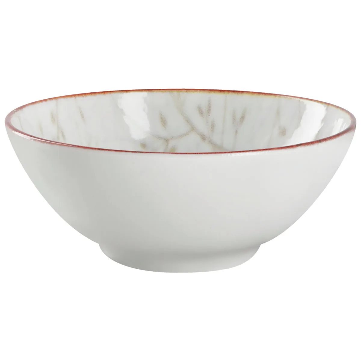 6x VEGA Ciotola Eden; 500 ml, 15x6 cm (ØxH); bianco/beige; rotonda; 6 pz. / Pacco - immagine 1