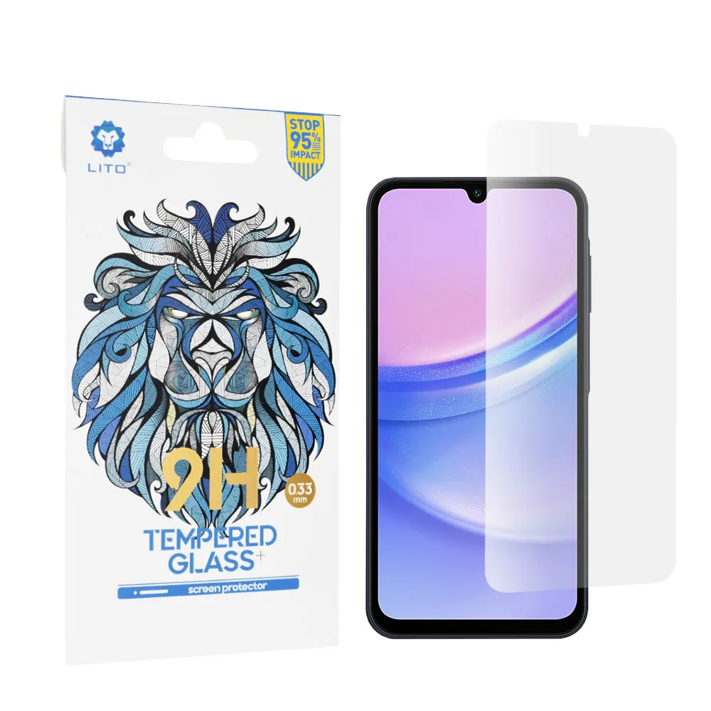 Pellicola protettiva per schermo Lito Classic per Samsung Galaxy M15 / A15 5G A156 / A15 A155, Vetro temperato, Full Glue, 2.5D - immagine 1