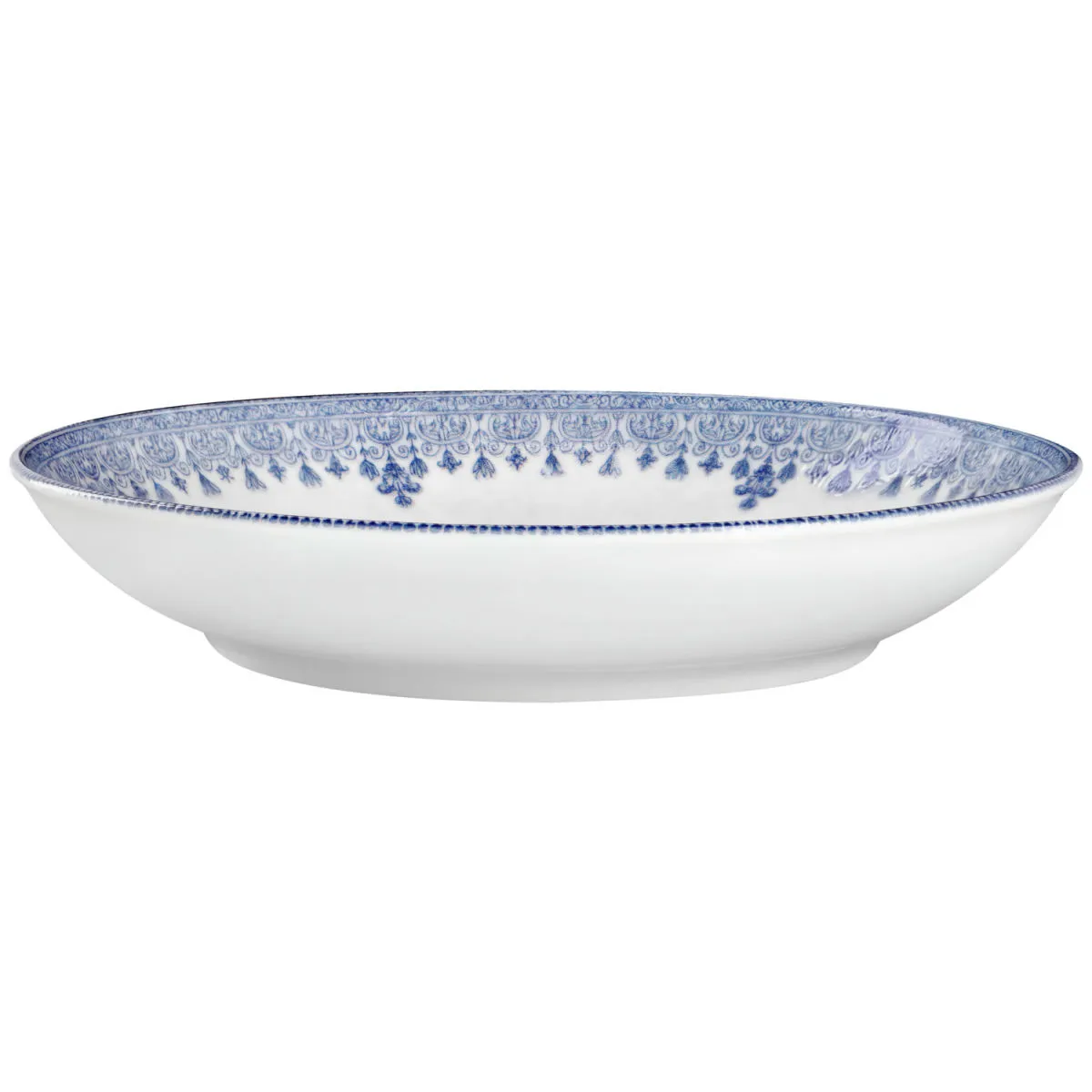 6x VEGA Piatto Nonna fondo, con decoro; 1000 ml, 26x5 cm (ØxH); blu/bianco/rosé; rotonda; 6 pz. / Pacco - immagine 1