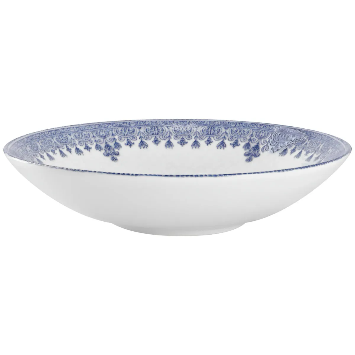 6x VEGA Piatto Nonna fondo, con decoro; 700 ml, 21.5x5 cm (ØxH); blu/bianco/rosé; rotonda; 6 pz. / Pacco - immagine 1