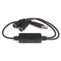 Adattatore computer Tastiera e Mouse da Ps 2 a Usb USBPS2PC - immagine 1